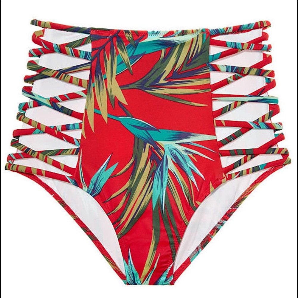 RetroVibe‎ High Waist Bikini Bottom CrissCross side